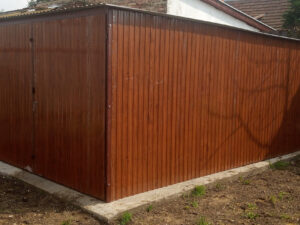 Garaj metalic 3x5m,stejar auriu